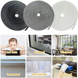 39.4FT Brush Weather Stripping, Neat Pile Self Adhesive Seal Strip for Windows and Door, Weatherstrip for Soundproofing, Windproof, Dustproof, Stronger Stickiness, 0.35'' Wide x 0.35'' Thick, Grey