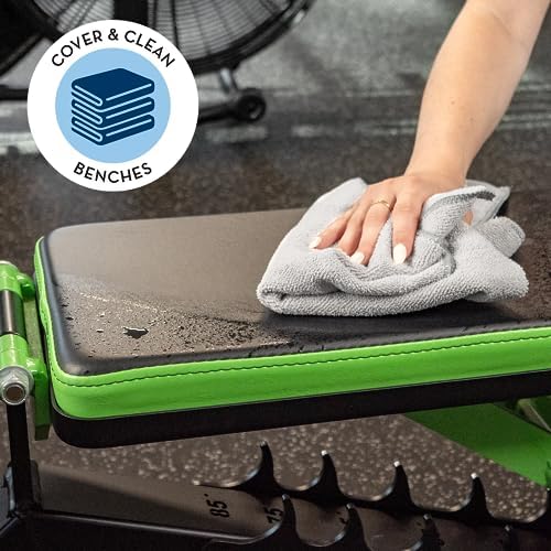 S&T INC. Microfiber Gym Towels, Yoga Towel for Home and Gym Bag, 16 Inch x 27 Inch, 6 Pack