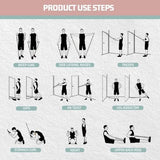 VEICK Resistance Bands, Exercise Bands, Workout Bands Set for Working Out with Handles for Men Women, Elastic Exercising Bands for Fitness Weights Work Out at Home Gym