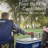 Coleman Classic Series Insulated Portable Wheeled Cooler, Leak-Resistant Outdoor Hard Cooler Keeps Ice up to 5 Days, 62-Quart