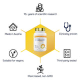 LONGEVITY LABS + spermidineLIFE Natural Supplement, Non-Synthetic Plant-Based Wheat Germ Extract with High Spermidine & Zinc for Cell Renewal, Vegan, for Women & Men, 60 Capsules