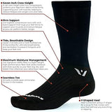 Swiftwick- ASPIRE Crew Cycling Socks, Firm Compression Fit, Moisture Wicking