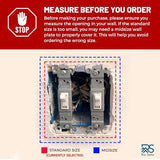 Rio Salto BRASS Modern Metal Gold Triple Toggle Light Switch Metal Wall Plate 3-Gang Toggle Wallplate Cover Wall Plate Light Switch Covers