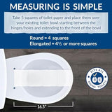 Bemis 500EC Durable Wood Toilet Seat with Easy Clean Hinges, Made in USA, Round, White