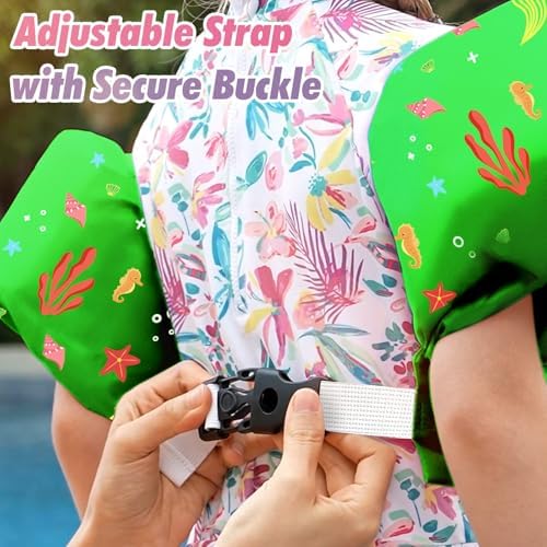 HeySplash Swim Vest for Kids, Toddler Pool Floaties Fit 20-50/70 Lbs, Children Swimming Vest with Adjustable Strap, Swim Jacket Water Wing Arm Float, Puddle Sea Beach Boat Jumper Boy Girl Baby