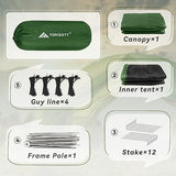 Forceatt Camping Tent 2/3/4 Person, Professional Waterproof & Windproof Lightweight Backpacking Tent Suitable for Outdoor,Hiking,Camping, Mountaineering and Travel