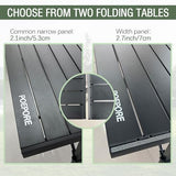 Large Folding Camping Table Aluminum with Storage for 4-6 People 55"X27.5" Roll Up Tall Outdoor Portable Table Lightweight with Carry Bag for Picnic BBQ Backyard Beach