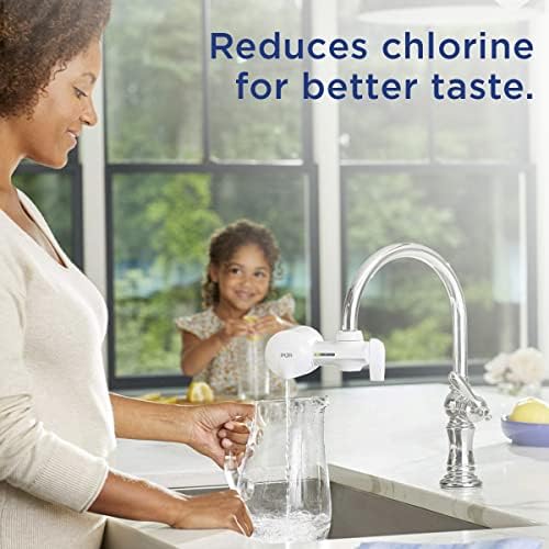 PUR Faucet Mount Replacement Filter 2-Pack, Genuine PUR Filter, 2-in-1 Powerful Filtration, Includes Lead Removal, 6-Month Value, White (RF33752)