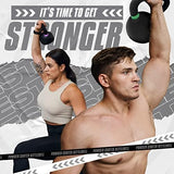 Yes4All Powder Coated Cast Iron Kettlebell Strength Training Kettlebells Weight Set for Full Body Workout, Home Gym