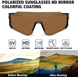 STORYCOAST Polarized Sports Sunglasses for Men Women,Driving Fishing Cycling Mountain Bike Sunglasses UV400 Protection