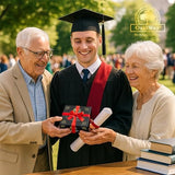 The Dream Chaser Compass in Wooden Box - 2025 Graduation Gifts for Him, College, High School, Birthday Gift Idea for Son, Boys, Daughter - Greeting Card Included, Inspirational, Motivational Present