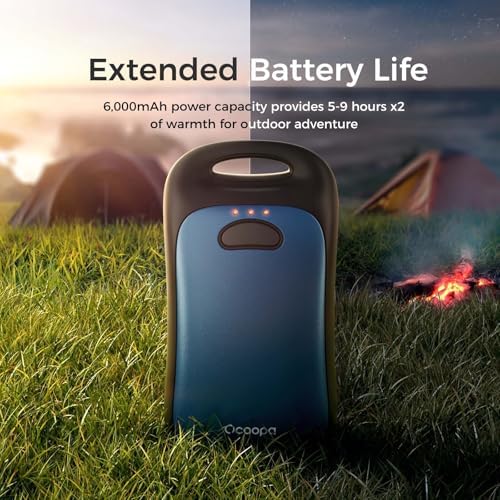 OCOOPA Magnetic Hand Warmers Rechargeable 2Pack, IP45 Water Resistant, UL Certified, Ergonomic Electric Hand Warmer, Up to 9hrs, Pocket Size, Raynauds, Golf, Outdoor, Tech Gifts for Men, UT4 Urban