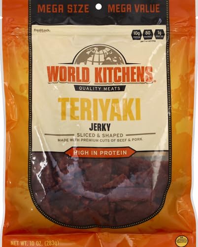 World Kitchens Jerky, Teriyaki, 10 Ounce
