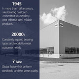 XiKe 10 Pack White 2" Nylon Garage Door Roller 4" Stem, Quiet/Durable and High Load, Use 6200-2RS Double Seals Precision Bearings.