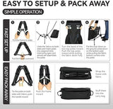 MARCHWAY Lightweight Folding High Back Camping Chair with Head Support, Stable Portable Compact for Outdoor Camp, Travel, Beach, Picnic, Festival, Hiking, Backpacking (Highback Black)