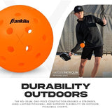 Franklin Sports X-40 Outdoor Pickleballs - Official Ball of USA Pickleball, APP Tour + Pickleball US Open - 3 Packs, 12 Packs, 36 Pickleball Buckets, 50, 100 + 400 Bulk Packs of Regulation Pickleballs