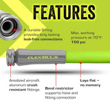 Flexzilla Garden Hose 5/8 in. x 75 ft., Lightweight All-Weather Water Hose, Durable and Flexible, Leak-Free Connections