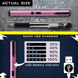 Streetwise Pain Pen 25,000,000 Stun Gun for Self Defense - Tactical Stun Pen for Women and Men, USB Rechargeable, Battery Indicator, Durable Clip, Compact and Concealable for Protection