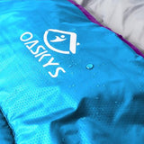 oaskys Camping Sleeping Bag - 3 Season Warm & Cool Weather - Summer Spring Fall Lightweight Waterproof for Adults Kids - Camping Gear Equipment, Traveling, and Outdoors
