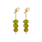 Madison Tyler Green Olive Dangle Earrings for Women Fun Fruit Earrings