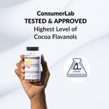 CocoaVia Heart & Brain Supplement, 30 Day, Cocoa Flavanol Extract, Memory & Circulation Booster, Nitric Oxide, Boost Oxygen & Energy, Plant Based, Gluten Free, Vegan, 60 Capsules