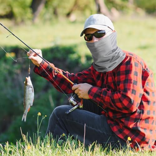 Geyoga 3 Pcs Adjustable Cooling Neck Gaiter Breathable Balaclava Neck Mask Strap Mesh Sun Scarf for Summer Sports Cycling