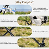 2 Pack Camping Chairs - Lightweight and Portable Chairs for Teens and Lightweight Individuals - Compact, Durable, and Portable - Ideal for Camping, Hiking, Beach, and Picnics - Carry Bag