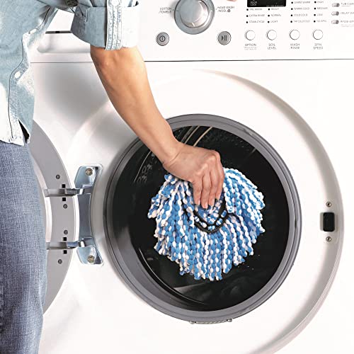 O-Cedar RinseClean Spin Mop & Bucket System + 2 Extra Mop Heads| Clean with Clean Water | Removes 99% of Bacteria