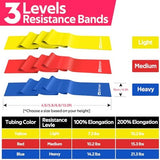 Resistance Bands for Working Out, Exercise Bands for Physical Therapy, Stretch, Recovery, Pilates, Rehab, Strength Training and Yoga Starter Set