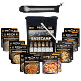 Peak Refuel Bucket + Spork | 100% Real Meat | Premium Freeze-Dried Meals for Backpacking, Camping & Survival | 24 Servings | MRE Emergency Food