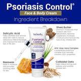 TriDerma Psoriasis Control Face and Body Cream, 4.2 Ounces, 4 Pack