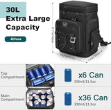 42Cans Cooler Backpack Insulated Leak Proof for Men & Women, Large Waterproof Backpack Cooler for Beach, Picnic, Outdoor, Leakproof, Multi-Functional