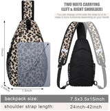 Crossbody Bags for Women Men Trendy Sling Bag Bakpack Casual Chest Bag with Convertible Shoulder Strap