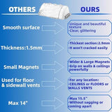 9”-15.5” Adjustable Magnetic Air Deflector with Unique Surface for Sidewall, Ceiling Registers and Vents (4 Pack)