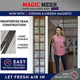 Magic Mesh Elite | Magnetic Screen Door, Heavy Duty, Magnetic Closure, Door Net, Patio Screen, Sliding Door Screen, Bug Screen for Doorways, Kid & Pet Friendly | Size 39" x 83" (Pack of 1)