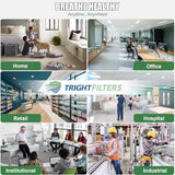 12x12x1 Air Filter 4 Pack, MERV 8 Pleated Dust Defense Air Filters Replacement Air Conditioner HVAC AC Furnace Filter, Durable and Lightweight