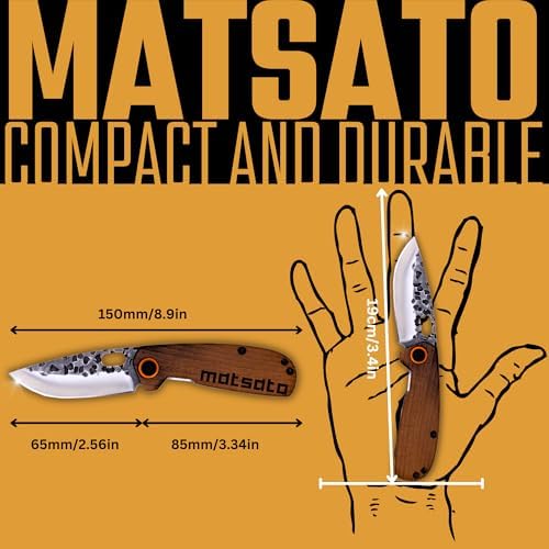 Folding Pocket Knife – Small Japanese Pocket Knifes for Men & Women, EDC Camping Knive, Tactical Survival Knife, Compact Folding Knife for Hunting, Fishing, Hiking, and Outdoor Adventure