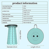 ALEVMOOM Upgraded Collapsible Stool with Cushion,440LBS Max Weight,17.7" Height Adjustable,Sturdy Portable Telescoping Stool,Folding Camping Stool for Outdoor Hiking Travel