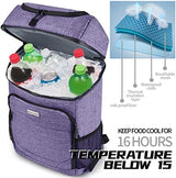 BAGLHER Lightweight Insulated Cooler Backpack - 30 Cans, Leak-Proof for Lunch, Picnic, Hiking, Camping Trips