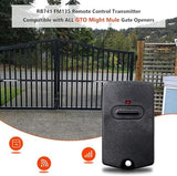 RB741 for Mighty Mule Gate Opener Remote, 318MHZ Gate Remote Control for GTO Gate Openers, 9 Dip FM135 Gate Transmitter for MM371W MM572W etc. Gate Clicker Garage Door Entry Controller (4 Pack)