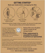 Brita Stream Pitcher Water Filter for Pitchers and Dispensers, BPA-Free, Replaces 1,800 Plastic Water Bottles a Year, Lasts Two Months or 40 Gallons, Includes 2 Filters