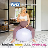 BABYGO® Birthing Ball for Pregnancy & Labor + Our Award Winning Book - Exercise, Birth & Recovery Plan, 5X Stronger Than a Yoga Ball with Eco Friendly Material