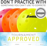 Franklin Sports X-40 Outdoor Pickleballs - Official Ball of USA Pickleball, APP Tour + Pickleball US Open - 3 Packs, 12 Packs, 36 Pickleball Buckets, 50, 100 + 400 Bulk Packs of Regulation Pickleballs