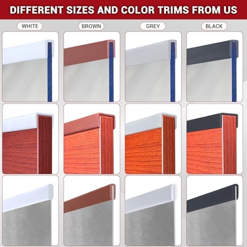 Rubber Edge Trim, 3/4" Self Adhesive Flexible U Channel Edge Protecter, EPDM Material Big Size Deep U Channel Gasket for Plywood, Tables, Desks, Cabinets, Black Color, 20Ft