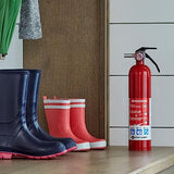 First Alert Fire Extinguisher for Home, Standard Rechargeable Compliance Unit, UL RATED 1-A:10-B:C, HOME1, Red with Metal Bracket Bundle, 1-Pack