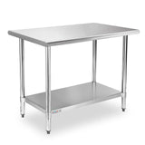 STABLEINK NSF Stainless Steel Table, 24 x 36 Inches Metal Prep & Work Table with Adjustable Undershelf, for Commercial Kitchen, Restaurant, Hotel and Garage，Stainless Steel prep Table Work Table