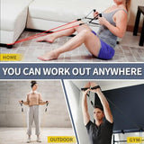 WHATAFIT Resistance Bands, Exercise Bands，Resistance Bands for Working Out, Work Out Bands with Handles for Men and Women Fitness, Strength Training Home Gym Equipment