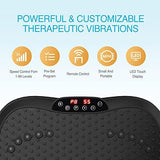 AXV Vibration Plate Exercise Machine Whole Body Workout Portable Mini Vibrate Fitness Platform Lymphatic Drainage Machine for Weight Loss Shaping Toning Wellness Home Gyms Workout (Mini)