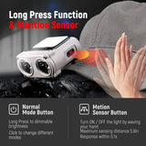 LED Hard Hat Light, 800Lumens Rechargeable Dimmable Clip on Cap Lights, 180°Adjustable Hands Free Hat Flashlight Headlamp Waterproof for Running, Camping, Hunting, Cycling (Olive Green)