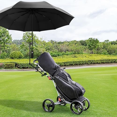 UPF 50+ UV Protection Beach Umbrella with Adjustable Universal Clamp for Beach, Golf, Backyard Activities